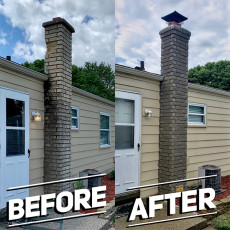 BE Prime Chimney Before and After Chimney Work 2